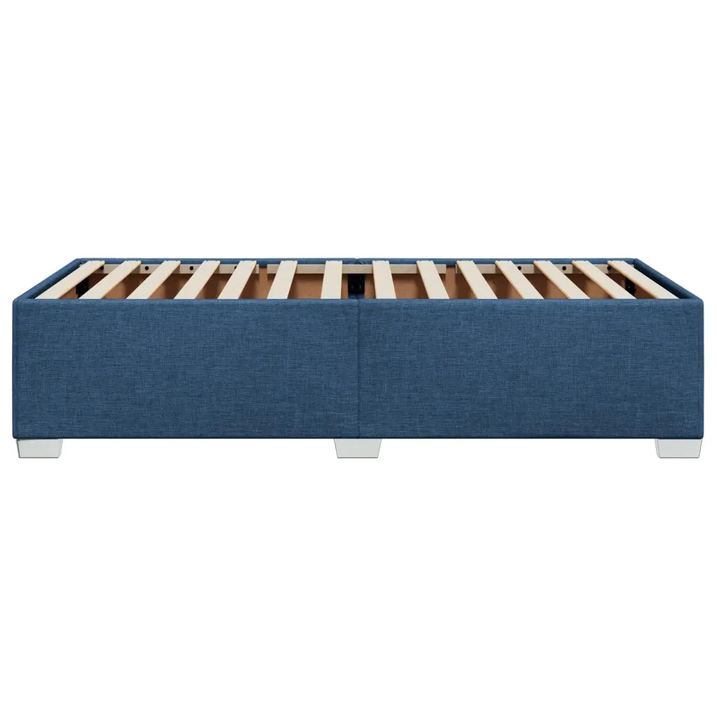 Giroletto senza Materasso-Struttura Letto Blu 100x200 cm in Tessuto 245458
