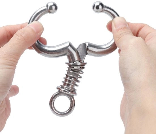 Cura per il naso di bestiame - Scudo nasale in acciaio inossidabile - Protezione per il naso di bestiame - Leggero - Sostenibile - Per bovini - Controllo efficace