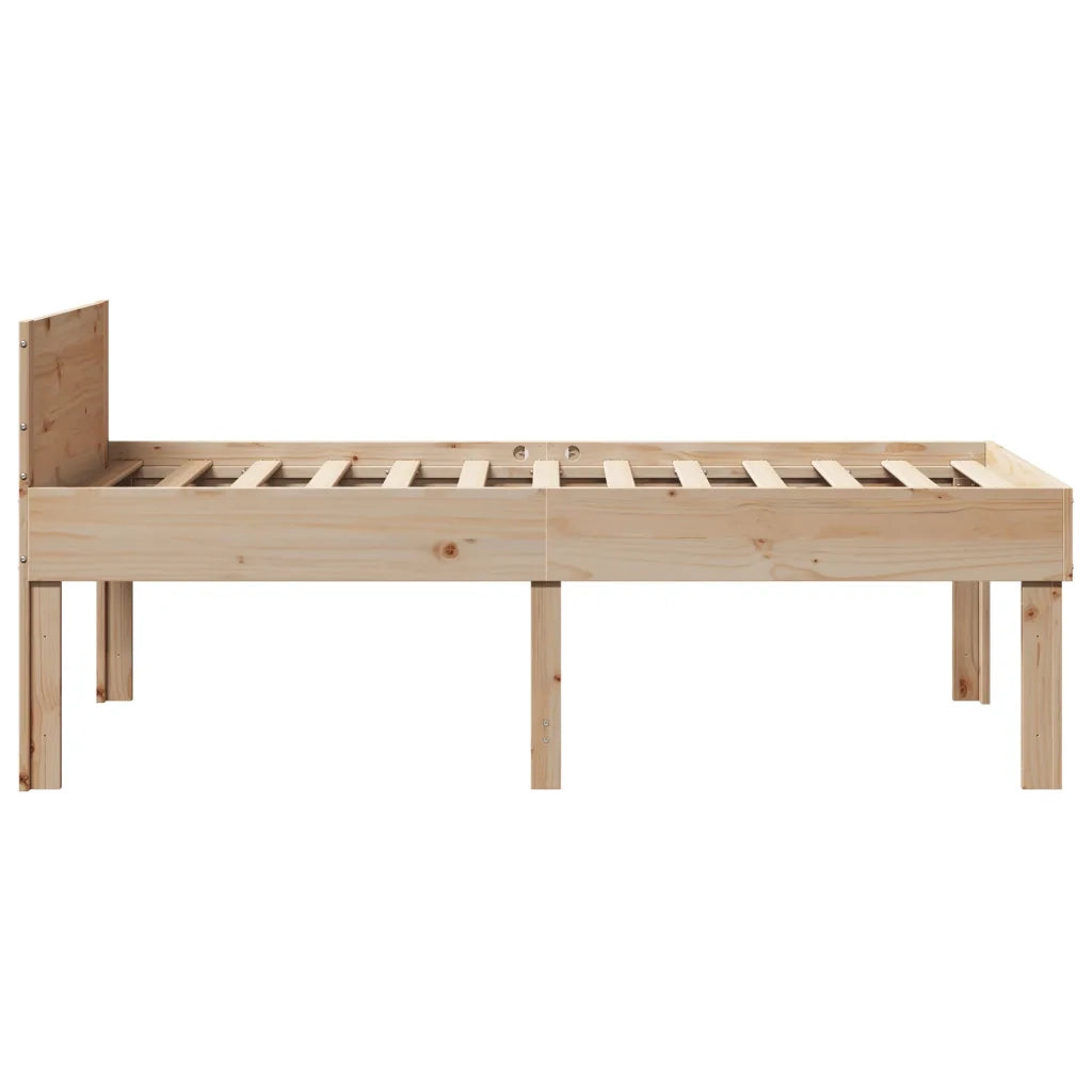 Letto singolo | Letto per adulti | Letto senza Materasso 90x190 cm in Legno Massello di Pino