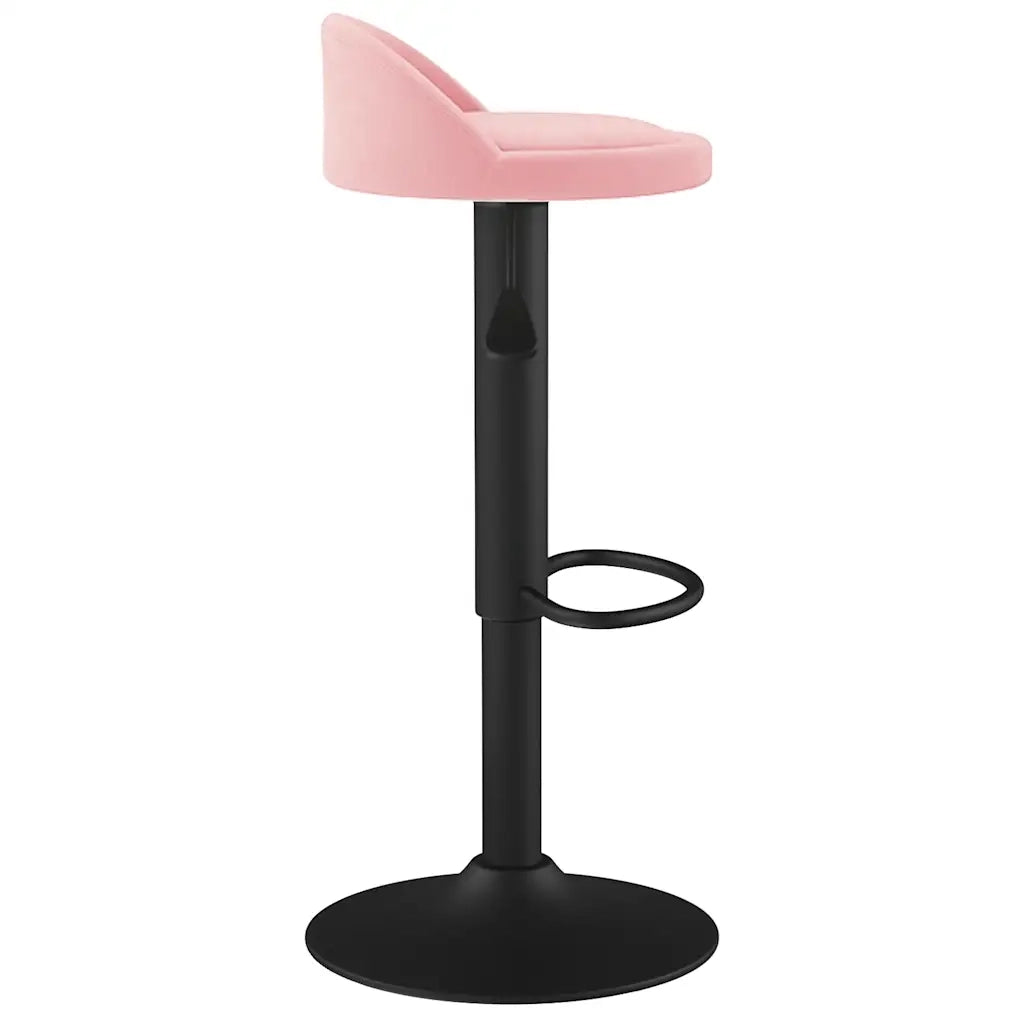 Sgabello da Bar Rosa in Velluto 333595