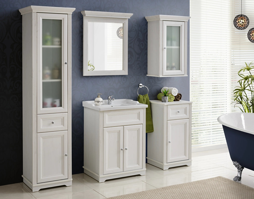 Lustro w ramie Palace White 65 x 76 x 11 cm