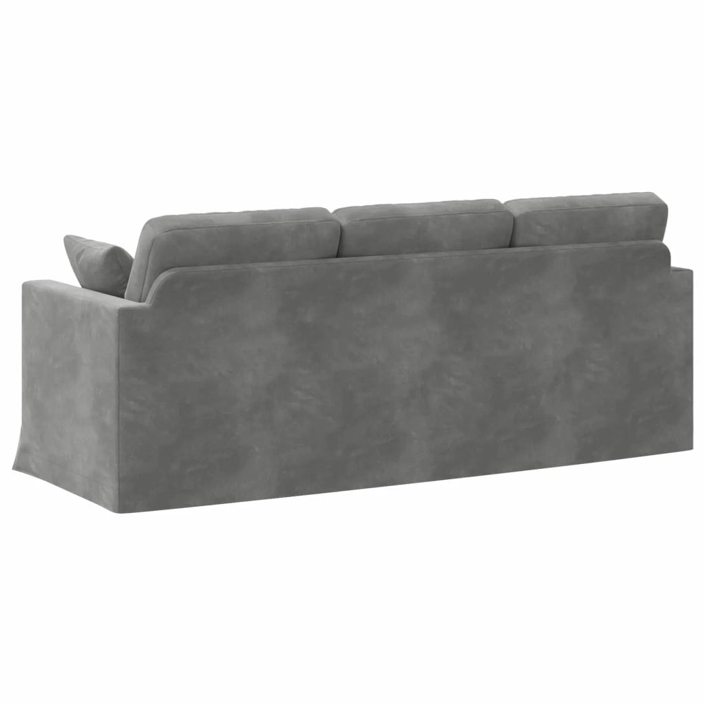 Divano Grigio scuro 198 x 78 x 80 cm Velluto 42024432