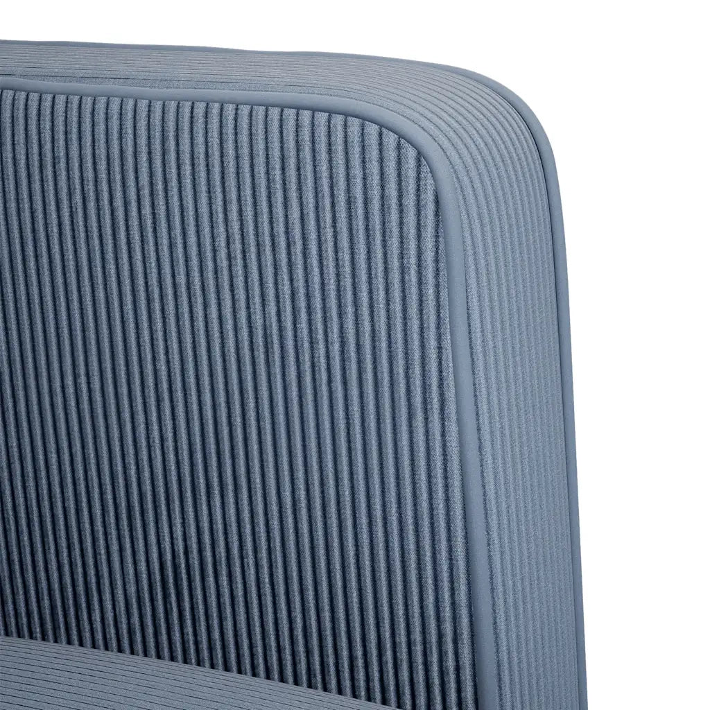 Divano Divanetto-Sofa Blu 109 cm Tessuto di Velluto a Coste