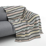 Plaid in cotone multicolore cm. 135 x 190