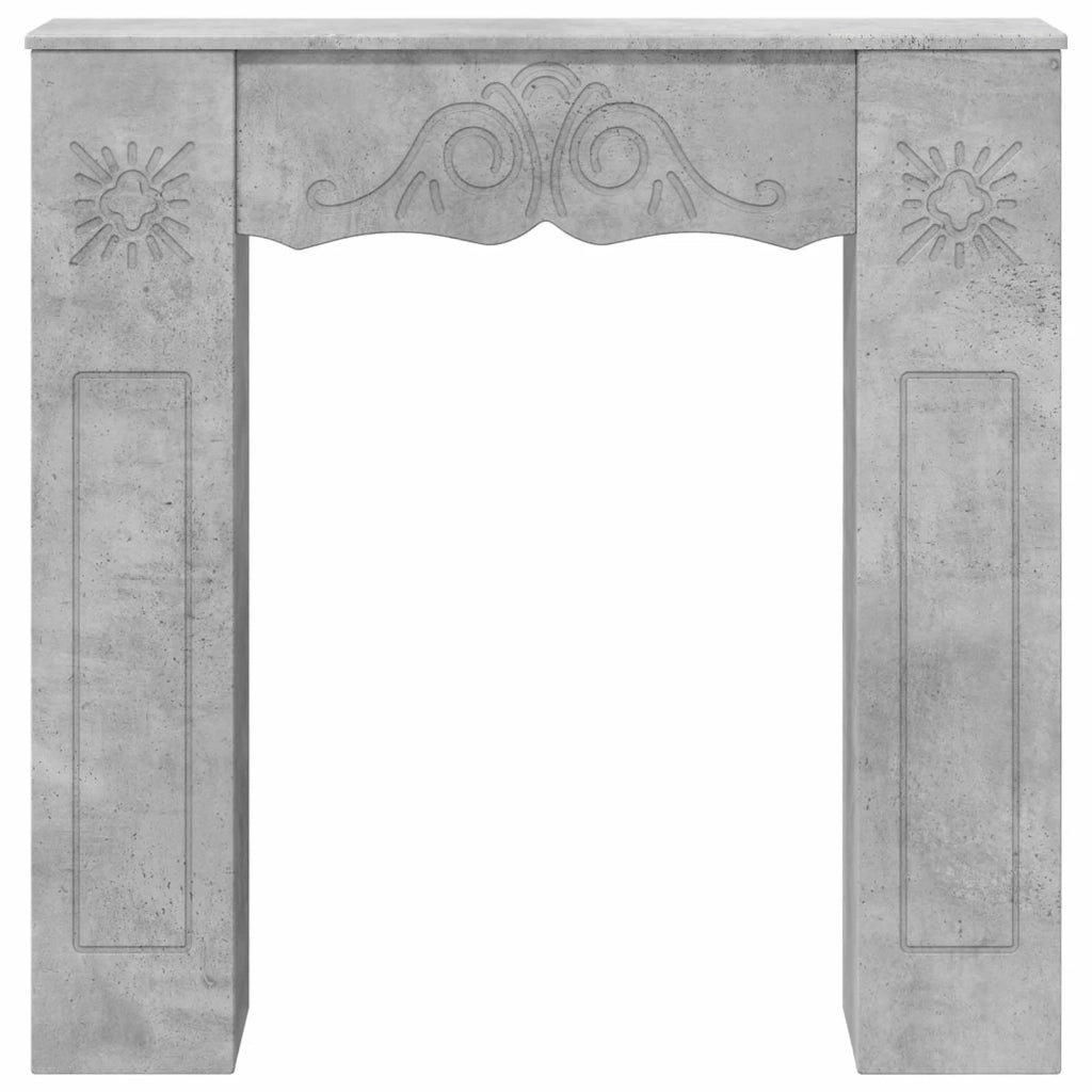 Cornice per camino Grigio Cemento 102 x 20 x 102 cm 8006636
