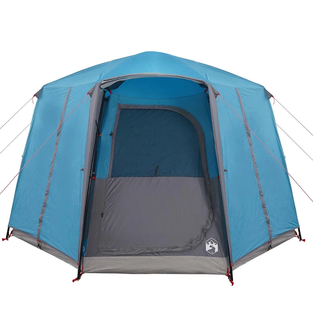 Tenda a cubo per 3 persone Blu e Grigio 320 x 320 x 203 cm