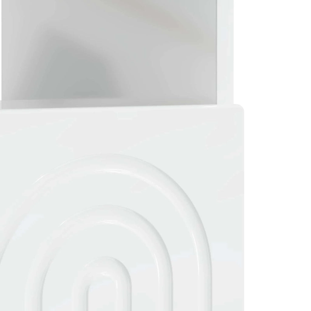 Mobile TV LED Bianco Lucido Legno ingegnerizzato 896339