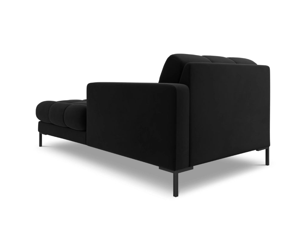 Cosmopolitan Design - Chaise longue destra "Bali" in velluto nero 