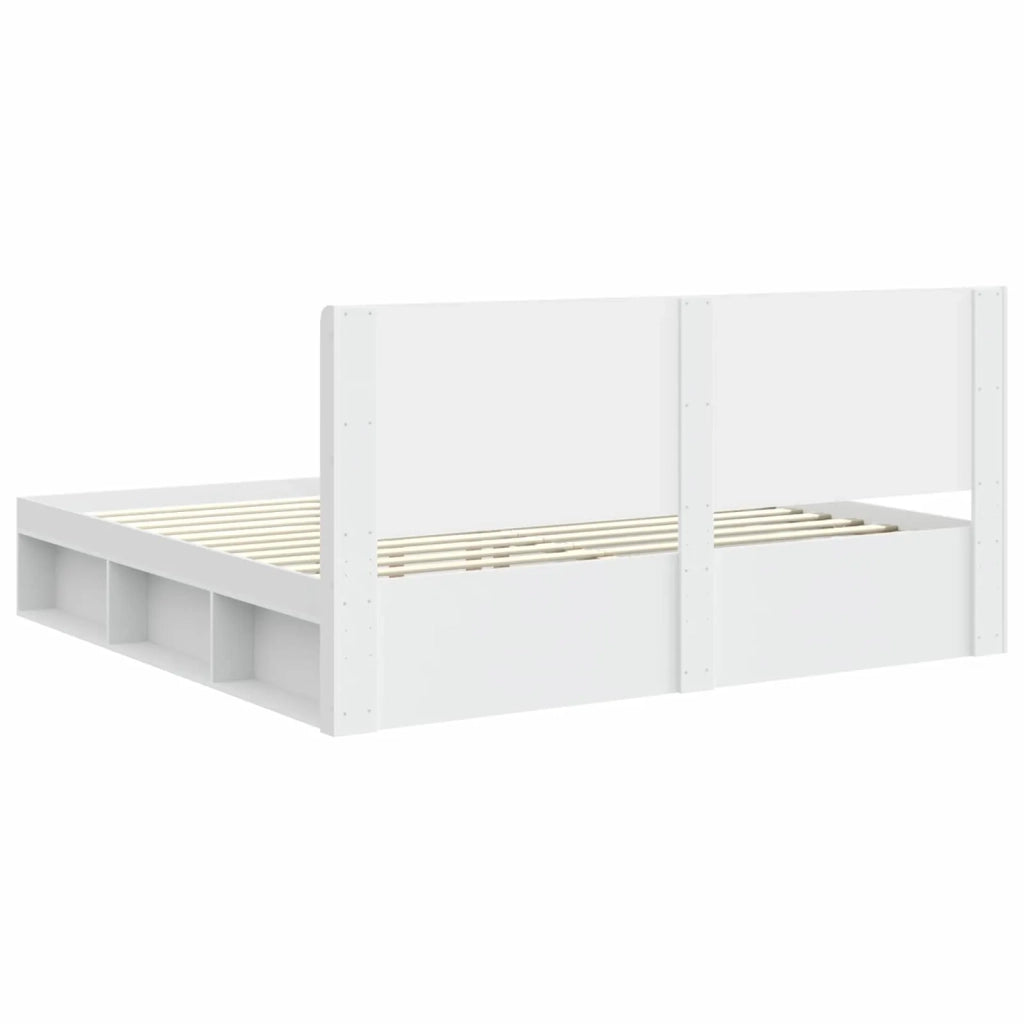 Letto da camera | Struttura del letto con stoccaggio e testata 3 pcs