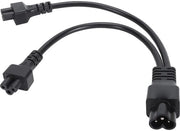 Adattatore Y per cavi IEC320 C6 a doppio C5 femmina