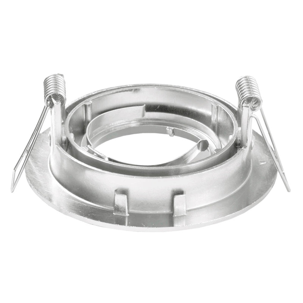 Trade Shop - Porta Faretto Portafaretto Supporto Orientabile Incasso Gu10 Mr16 Satinato -
