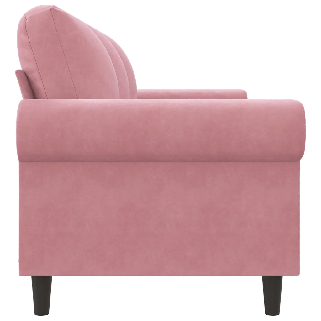Divano a 3 Posti-Sofa 3 Posti rosa 180 cm in Velluto 292622