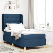 Letto a molle con materasso Blu 200 x 100 cm Tessuto 3340745
