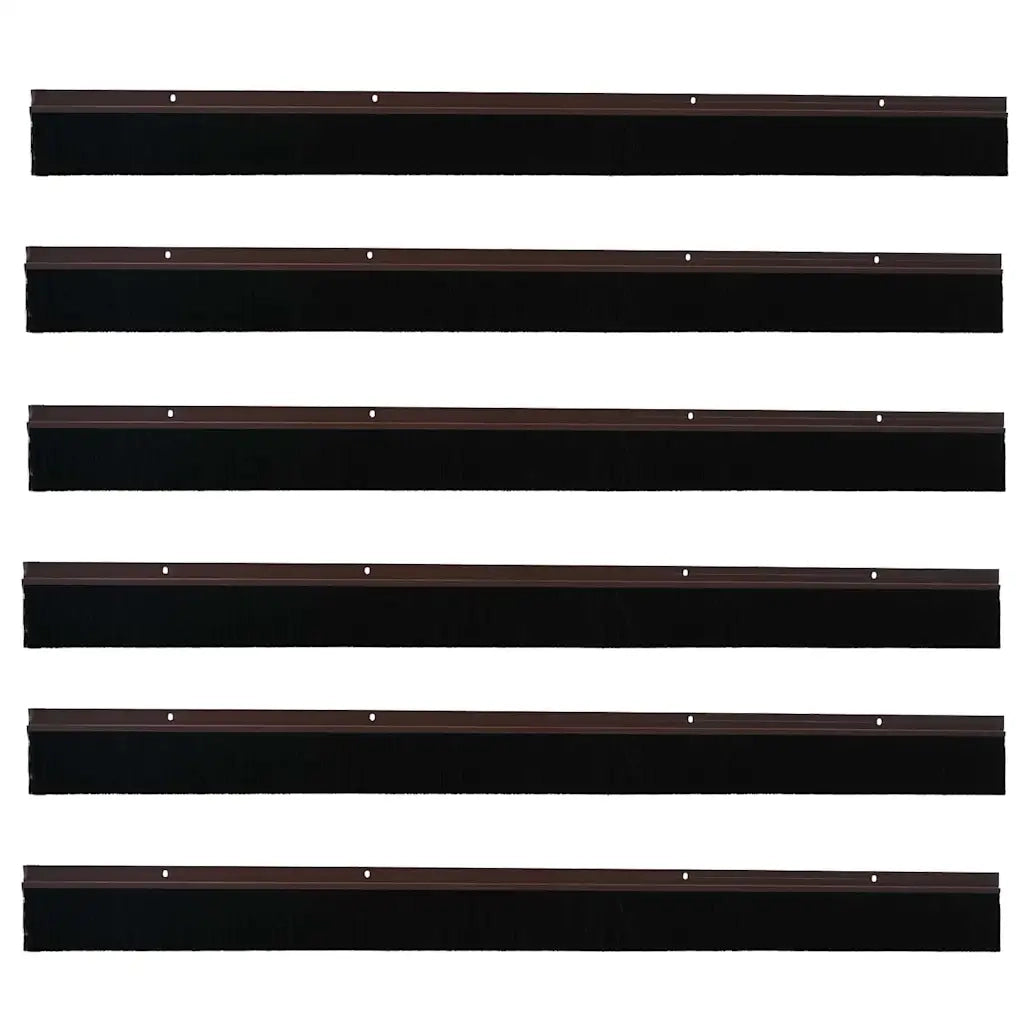 Spazzole per porte a vite 6 pz Marrone 100 cm CFW8641373