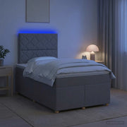 Letto box spring con materasso Grigio Chiaro 120 x 200 cm 3455329