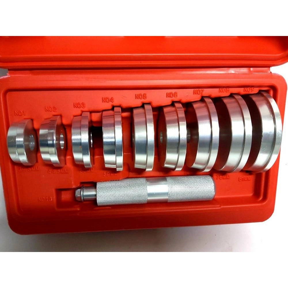 Trade Shop - Set 10 Pezzi Estrattori Cuscinetti Boccole Con Valigetta Ruote Auto Moto Camion -
