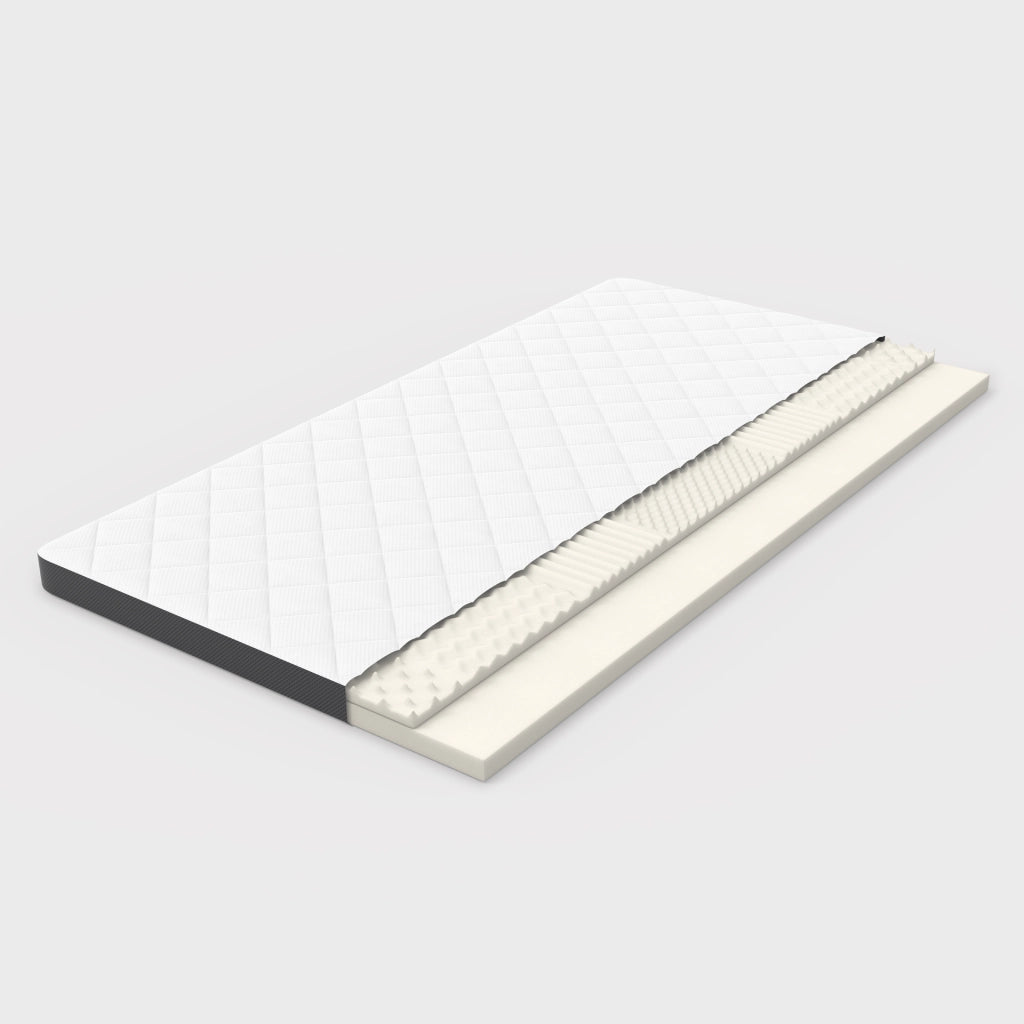 Materasso in schiuma 7 zone bianco 180x200 cm
