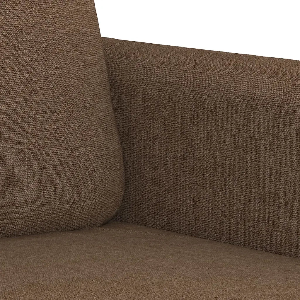 Set di Divani 3 pz con Cuscini Marrone in Tessuto 3202145