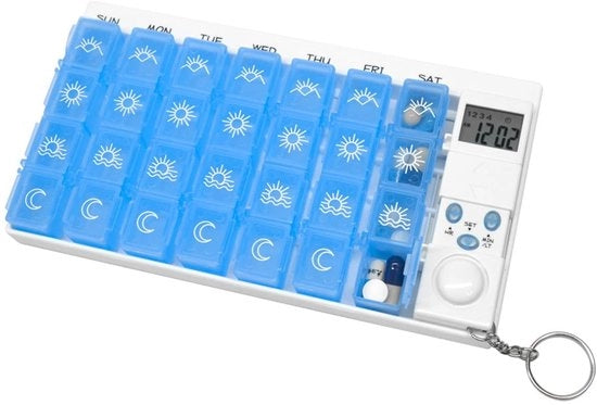 Pillendispenser elettronico con funzione di ricordo per 7 giorni