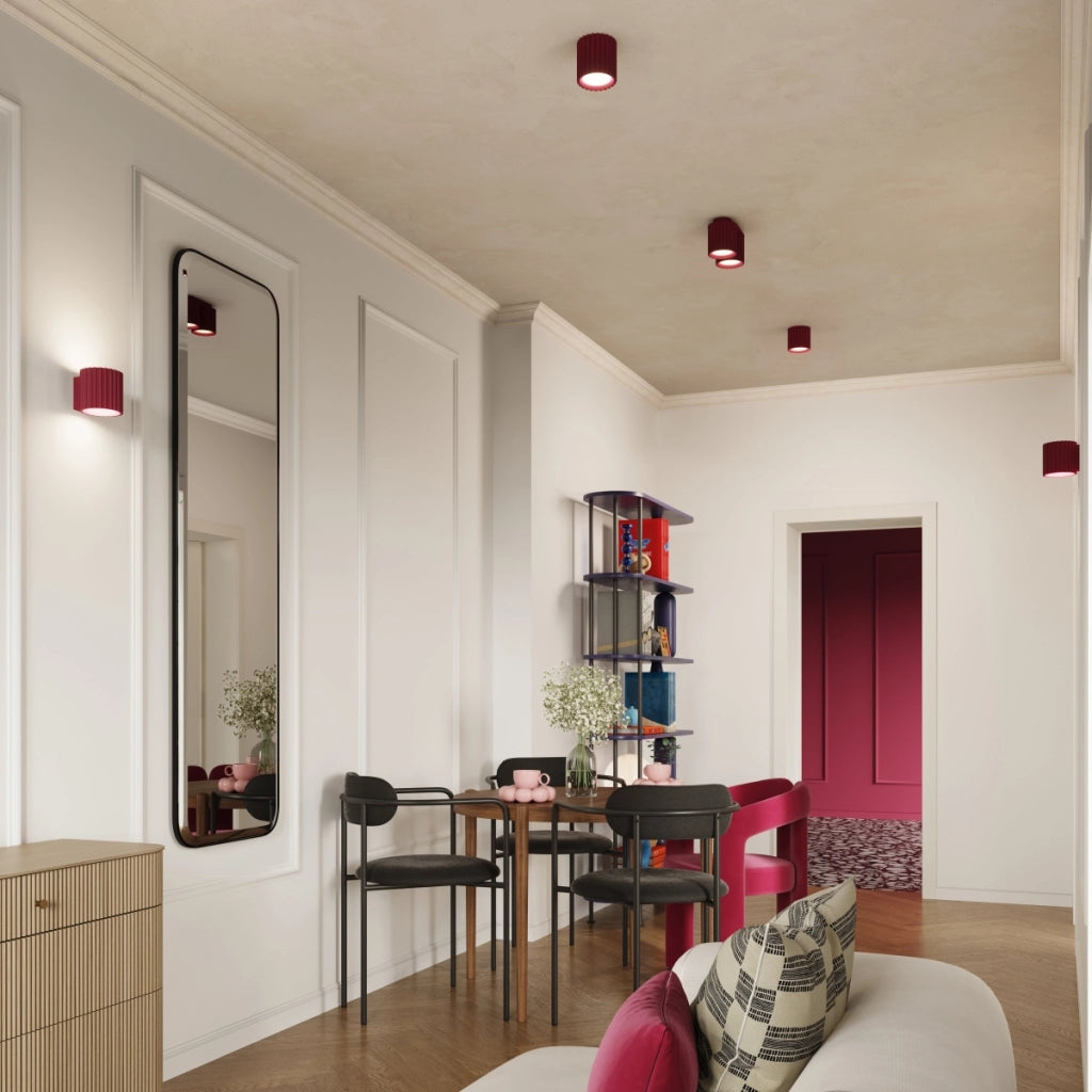 Lampada da soffitto AURA 1 bordeaux GU10