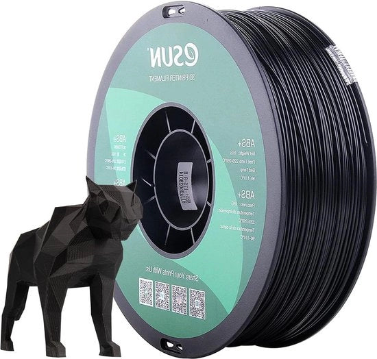 Precisione Dimensionale +/- 0,05mm 1KG (2,2 LBS) Filamento per Stampante 3D Nero