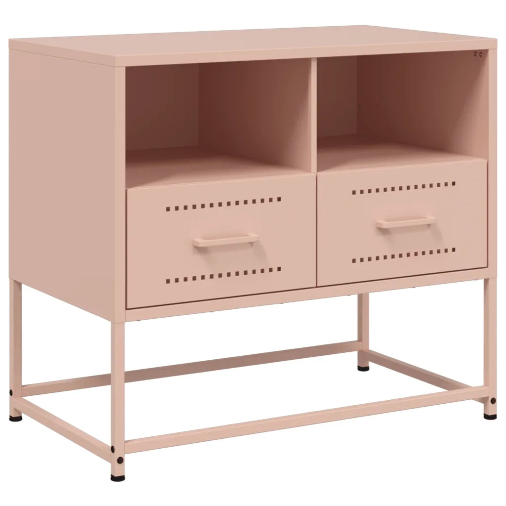 Mobile TV Rosa 68x39x60,5 cm in Acciaio 846549