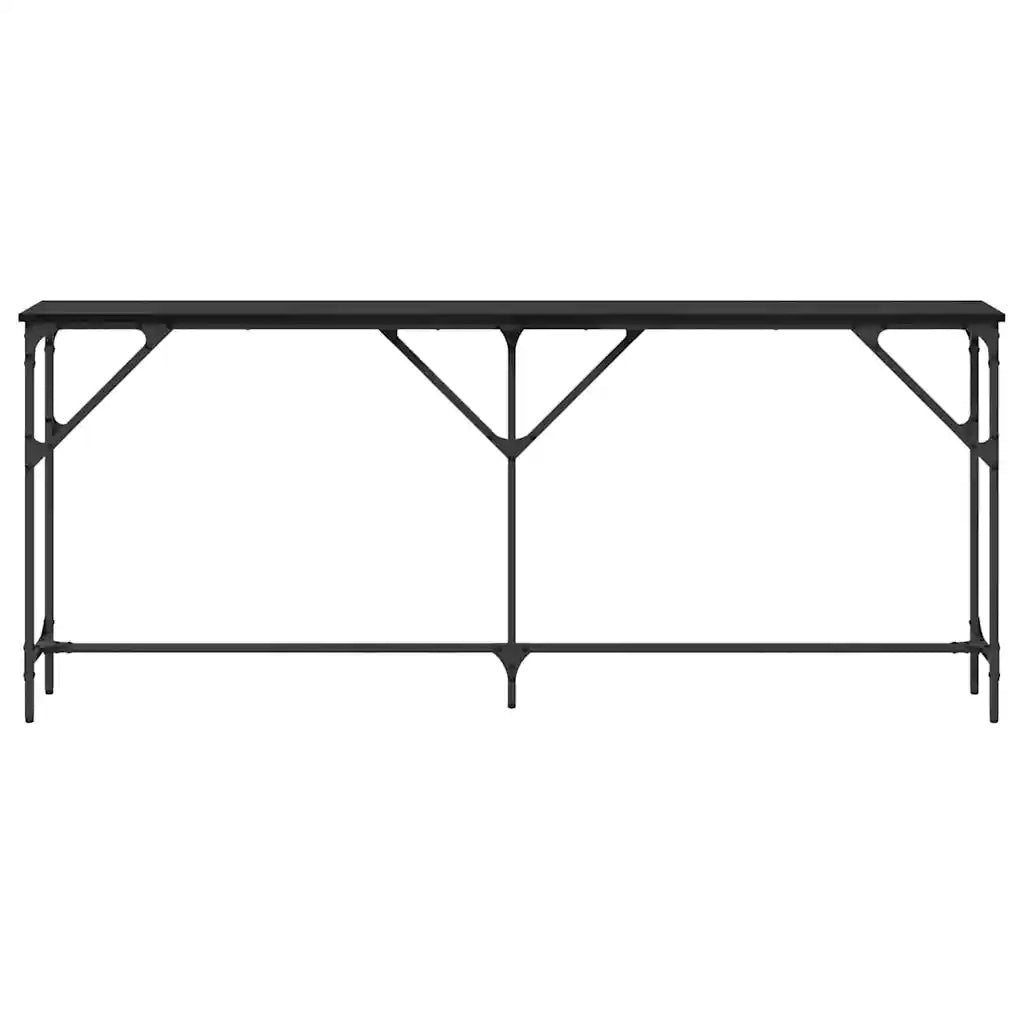 Tavolo Consolle | Tavolo d'Ingresso Rovere nero 180 x 23 x 75 cm