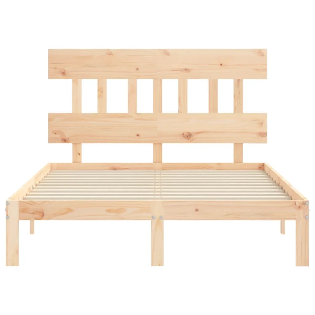 Giroletto con Testiera Small Double-Struttura Letto in Legno Massello 833081