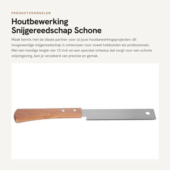 Snodo Scelta - Attrezzatura per la lavorazione del legno - Manuale con impugnatura in quercia - Lamina di acciaio carbonio - Affilatura fine - Alta efficienza lavorativa - Ambiente di taglio pulito