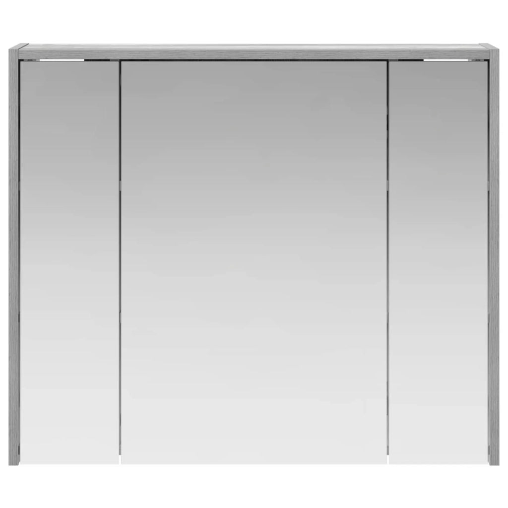 Mobiletto per specchio da bagno Grigio Sonoma 889172