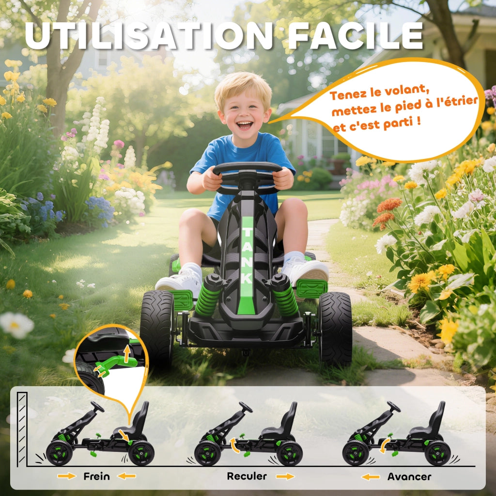 Go Kart Bambini ¨C Minimal ¨C Verde 3-6 anni