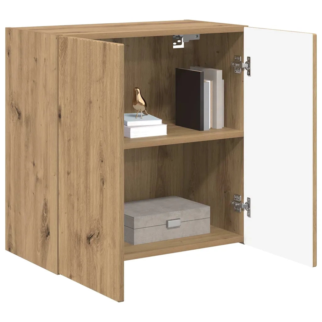 Mobile TV da parete-Mobile TV a Muro-Credenza TV Rovere artigianale 59,5 x 31 x 60 cm