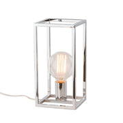 Lampada da tavolo Italux Sigalo industriale cromo E27