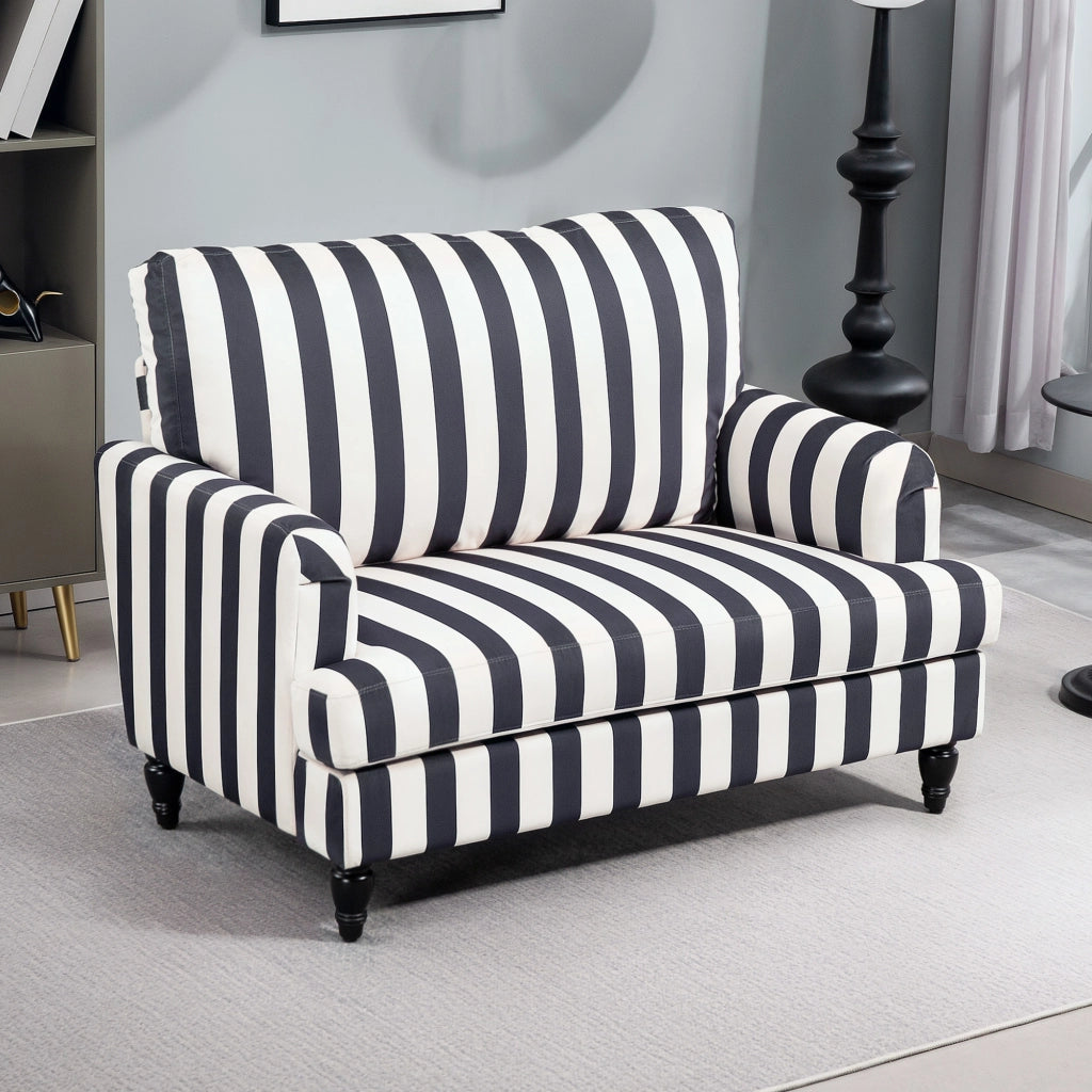 Poltrona Relax in Velluto ¨C Minimal ¨C Nero e Bianco 115x82x82