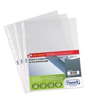 BUSTA FORATA UNIVERSALE LUCIDA A4 - 22 x 30 cm - BricoGo