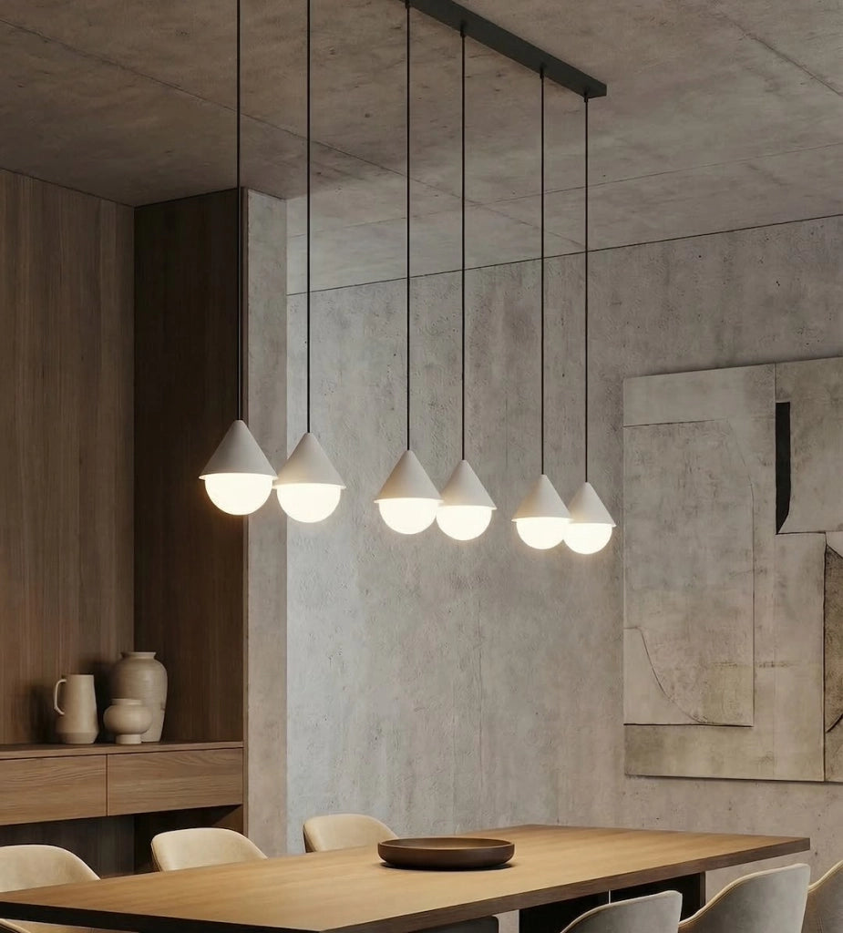 Lampada a sospensione GIRO moderna 6xG9 bianco nero Emibig