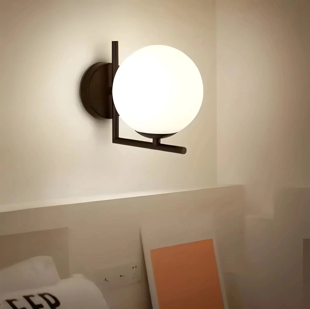Lampada Da Parete G101-1w Black White