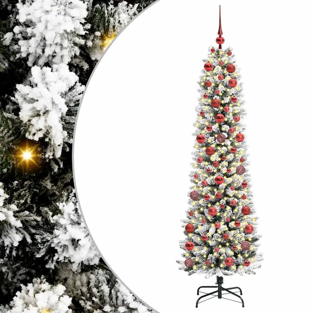 Albero di Natale artificiale con 300 LED Bianco 180 cm 3396105