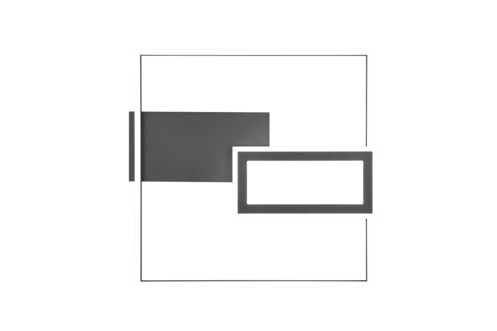 Lampada da soffitto LED 32W nera geometrica SPIRO RL