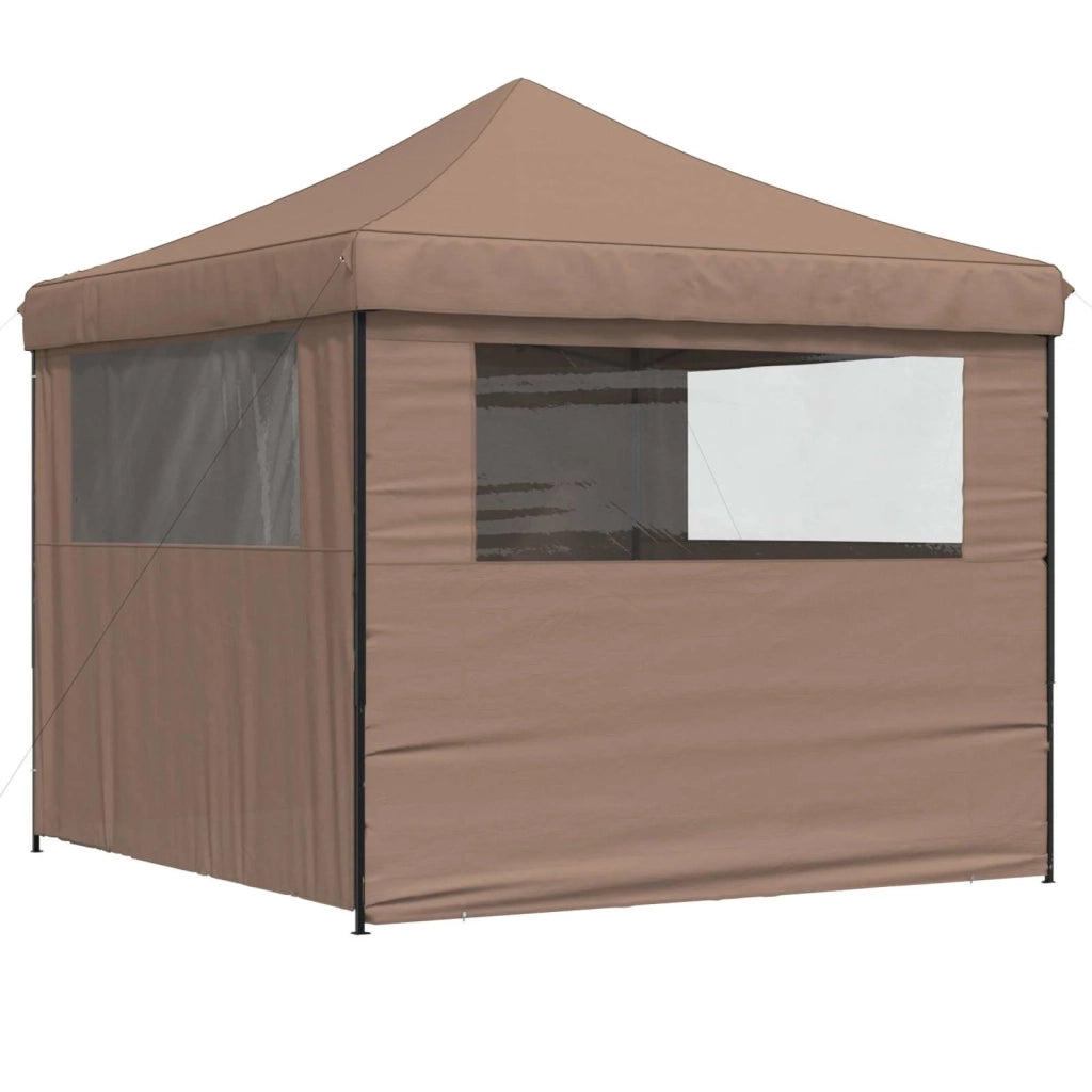 Tenda Party Marrone 292 x 292 x 315 cm Tessuto Oxford 42023570