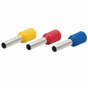 Trade Shop - Confezione 100 Pz Tubetto Capicorda Isolato Per Cavi 6 Mm² Terminale 12 Mm E6012 -