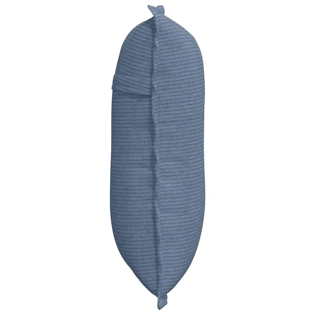 Cuscino per Schiena | Cuscino dorsale Blu 50 x 45 cm Tessuto in Cords