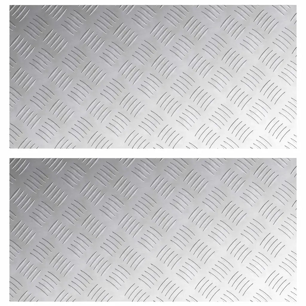 Gradini per Scale 2 pcs Argento 80 x 40 cm Alluminio 4104331