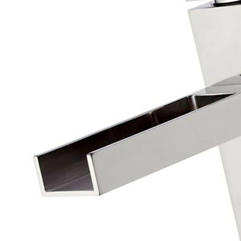 Miscelatore lavabocube waterfall, design quadro con bocca a cascata