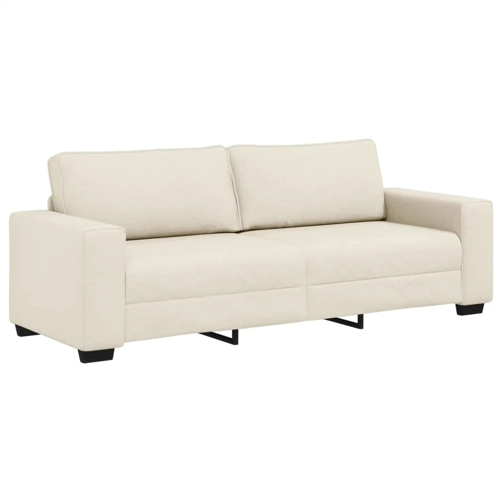 Divano 2 pcs Beige 221 x 80 x 82 cm Tessuto misto lino 3324688