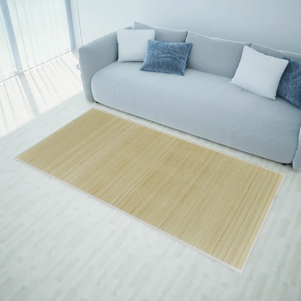 Tappeto Rettangolare in Bambù Naturale 80 x 200 cm 241332