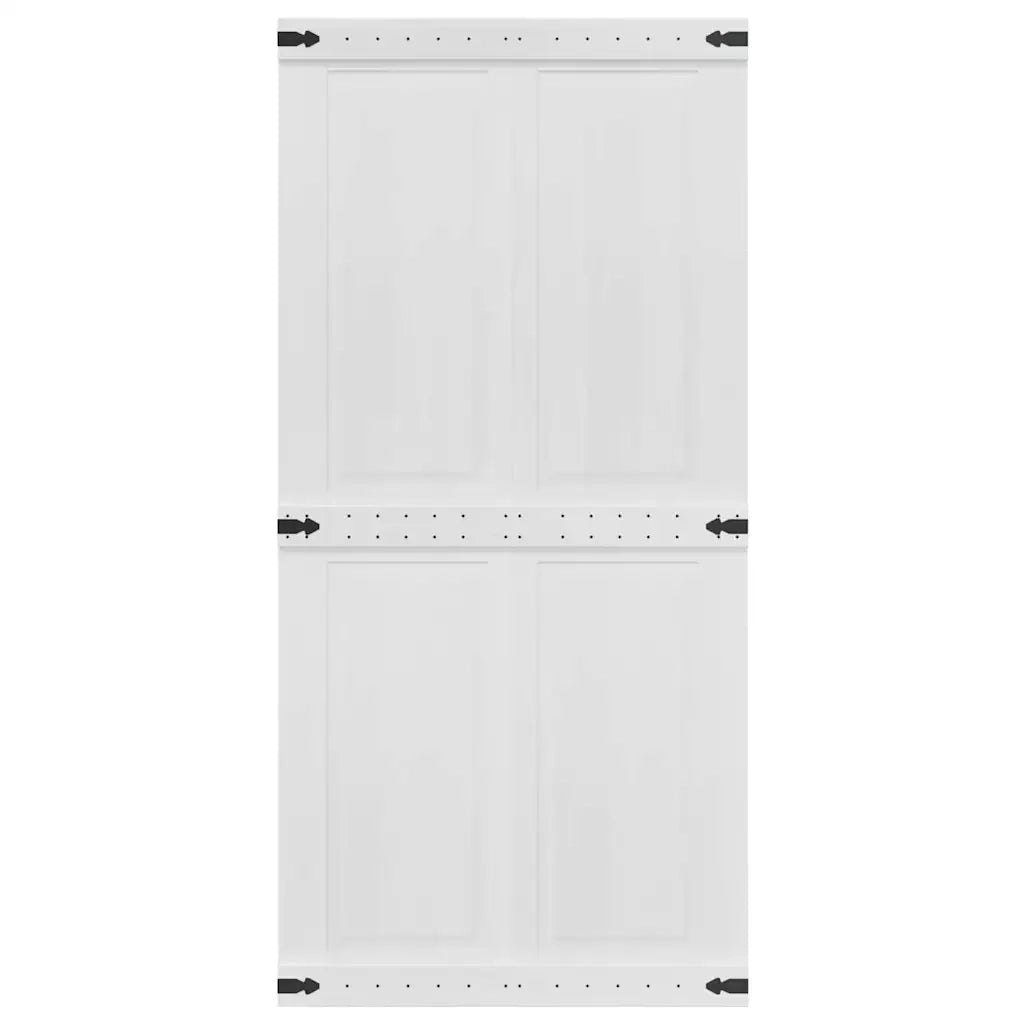 Porta del fienile Corona 100 x 210 cm Legno Massello di Pino 42021204