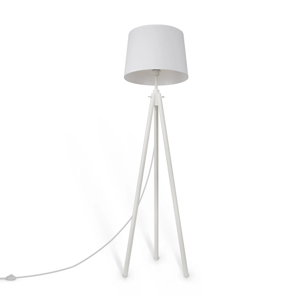 Lampada da terra bianca treppiede Calvin Maytoni E27
