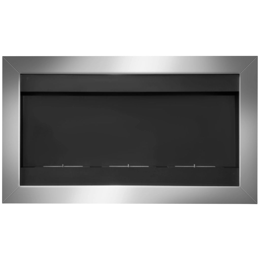 Camino a Bioetanolo da Parete ¨C Minimal ¨C Acciaio Inox 110x63x16cm