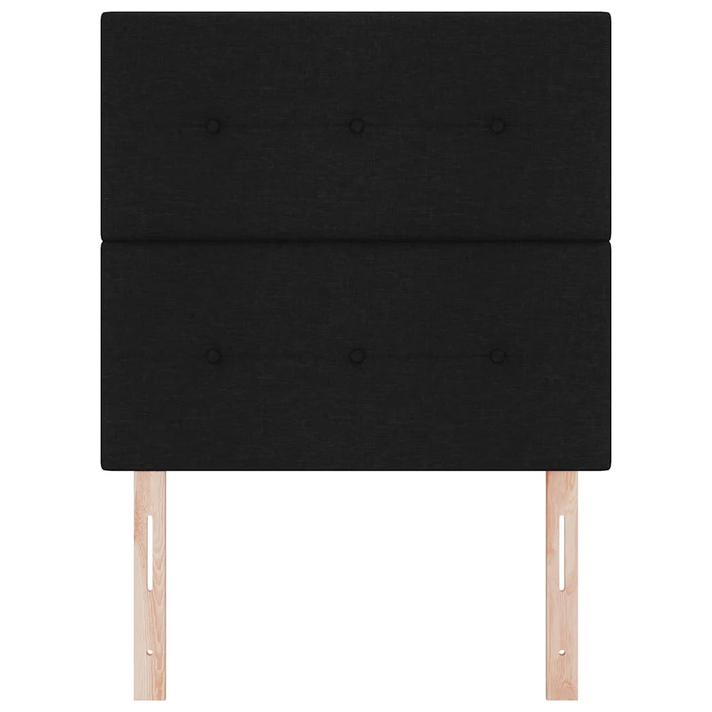 Testiera LED con strisce LED con testiera Nero 90 cm Tessuto 3338399